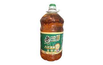 老三棵古法笨榨大豆油5L